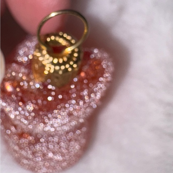 Festive glass sour gummy bear orange ornament - Picture 5 of 10